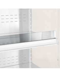 Arrêt produits en plexiglas, étagère STANDARD 2000 mm