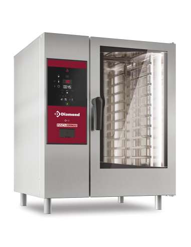 Four électrique vapeur directe et convection, 10x GN 1/1+Cleaning - AGA
