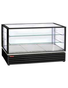 Vitrine réfrigérée EN ou GN, ventilée, 3 niv., NOIRE