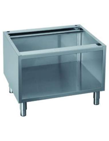 Soubassement ouvert, sur pieds inox réglables