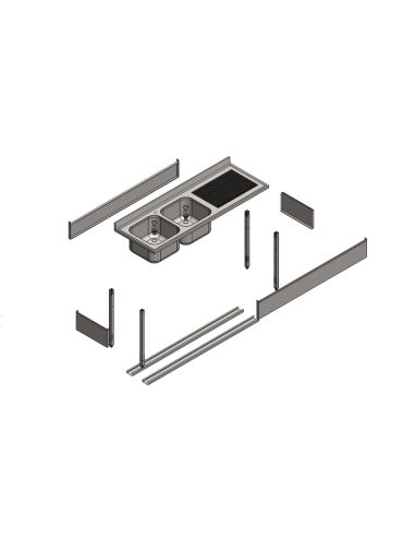 Plonges Démontables - 700X700H900