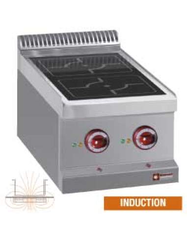 Cuisinière électrique, 2 foyers à induction -Top-