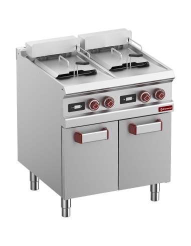 Friteuse électrique 2 cuves de 13 litres sur armoire - "DIGIT"