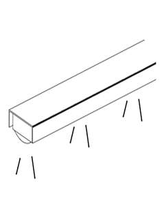 Option: Illumination LED dans moulure décorative - au (ML)