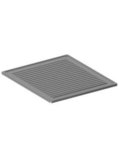 Plaque rainurée acier inox 1 brûleur