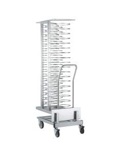 Chariot et chargeur amovible, pour 45 assiettes (ø 300 mm), four 20x GN 1/1 (espace 85 mm)