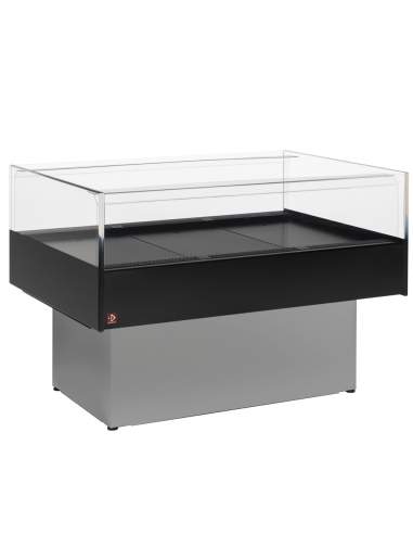 Vitrine self-service réfrigérée "panoramique" - GRIS/NOIR
