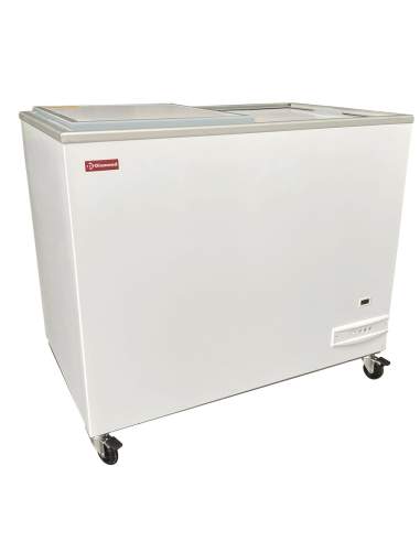 Refroidisseur bout. combi, bahut 300 lit, couvercles pleins, coulissants