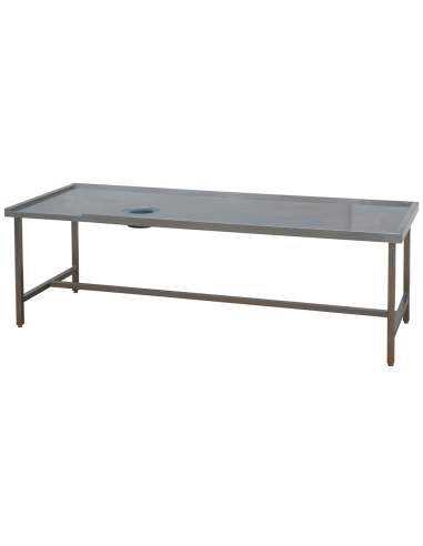 Table de triage (droite) avec trou vide-ordures
