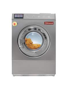 Lave-linge à super essorage, 11 kg "inox"