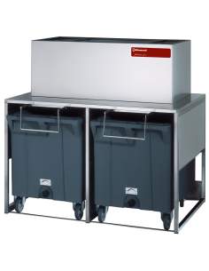Bacs de stockage avec chariots de 2x 108 kg