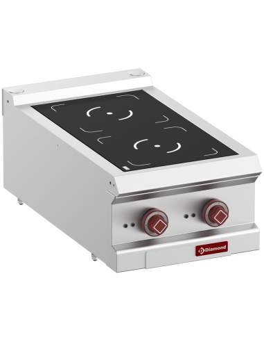 Cuisinière électrique, 2 foyers à induction -Top-