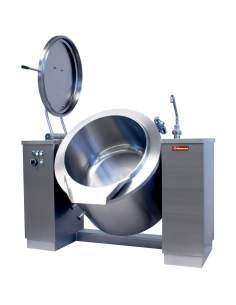 Marmite basculante électrique 100 litres, chauffage indirect