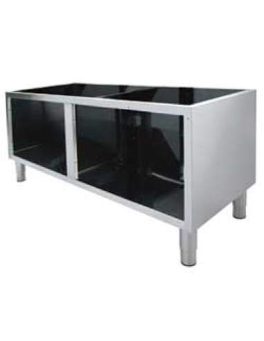 Soubassement ouvert en acier inox AISI 304