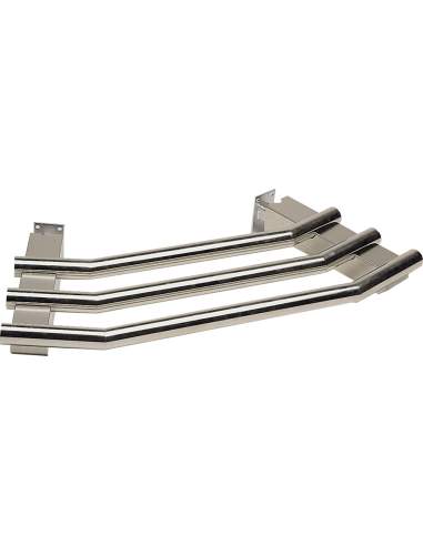Rampe à plateaux tubulaire d'angle 45° (externe S80/AE45)