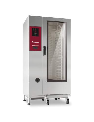 Four électrique "TOUCH"  vapeur directe/convection 20xGN1/1+ Cleaning