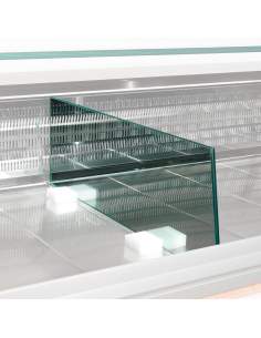 Séparation exposition (ventilé) en verre (L.660 mm)