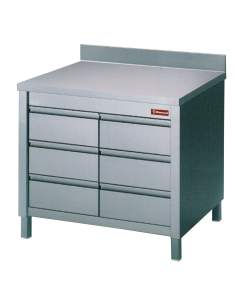 Table sur armoire avec 6 tiroirs GN1/1
