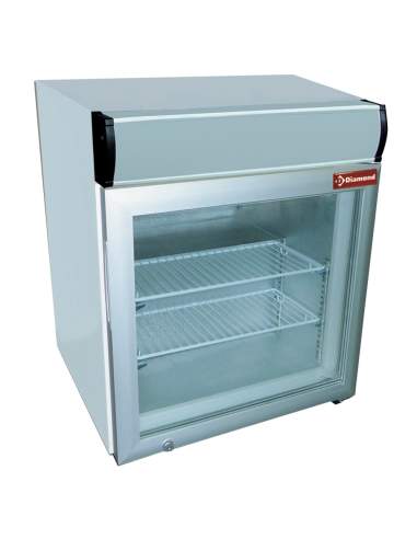 Vitrine de table T° négative, 50 litres, avec caisson lumineux