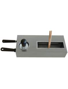 Kit de 2x spatules, 2x "T" en bois, tampon graisseur