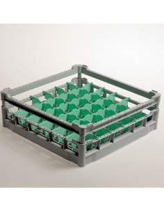 Panier 36 verres Ø 73 mm, h130 mm, Polyprop.