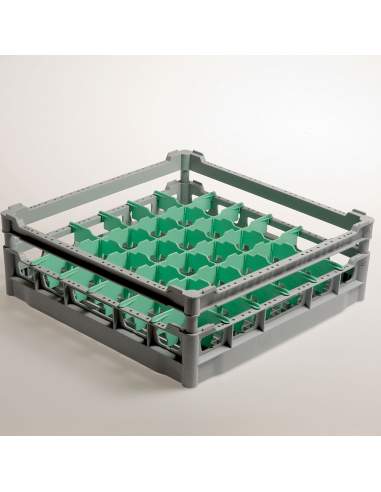 Panier 36 verres Ø 73 mm, h130 mm, Polyprop.