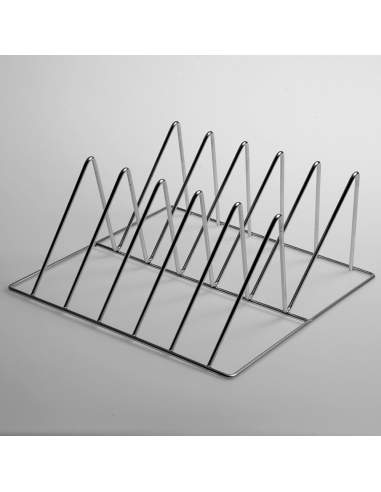 Support inox 5 plats gastro, h65 mm