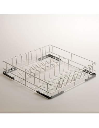 Panier pour 14 assiettes en acier rilsanisé