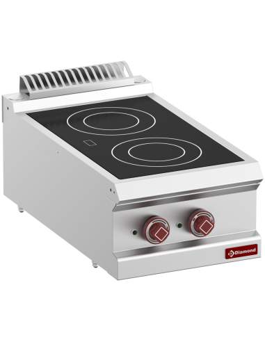 Cuisinière électrique vitrocéramique 2 zones -Top-