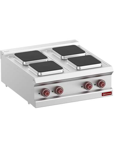 Cuisinière électrique 4 plaques carrées -Top-