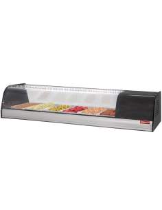 Vitrine à tapas réfrigérée, 6x GN 1/3 - 40 mm (inclus)