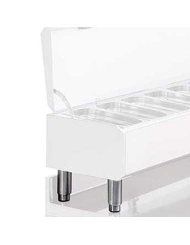 Kit de 4 pieds en inox, réglables (Compact Line)