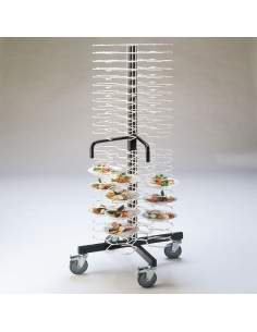 Chariot pour 96 assiettes (de 180-240mm), espac.65mm