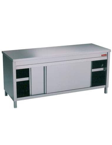Table sur armoire 2 portes coulissantes     