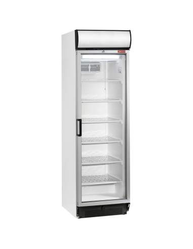 Vitrine T° négative, statique/ventilée, 380 Lt., avec caisson lumineux