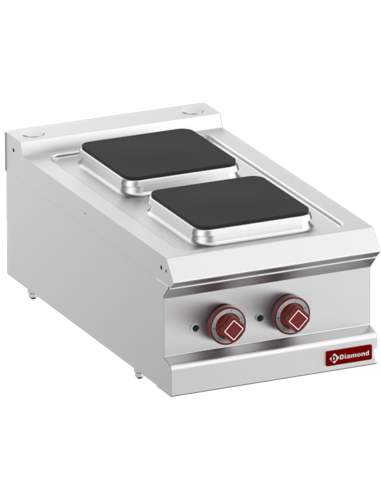 Cuisinière électrique 2 plaques carrées -Top-
