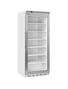 Armoire congélateur, porte vitrée, statique, 600 litres - Blanc