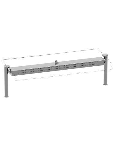 Supports avec rampe chauffante/éclairage halogène