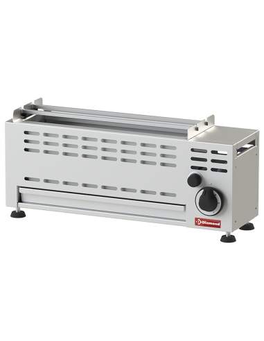 Grill Brochettes gaz - 1 bruleur - 1 x7 KW