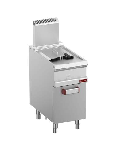 Friteuse gaz 1 cuve 14 litres sur armoire