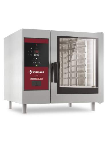 Four gaz vapeur directe et convection, 6x GN 1/1+Cleaning