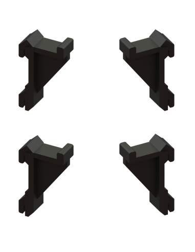 Clips (Kit 4 pièces) support grilles