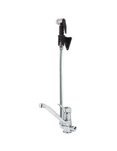 Robinet mitigeur, monocommande et douchette estractible (Sortie MONO)