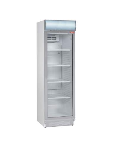 Vitrine vent.T° positive 380 lit, avec caisson lumineux