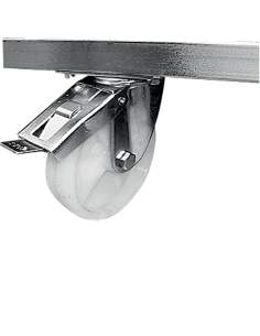 Option: Châssis sur 4 roues dont 2 avec freins