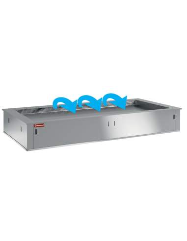 Elément top réfrigéré, ventilé, 2x GN 1/1 (sans unité hermétique)