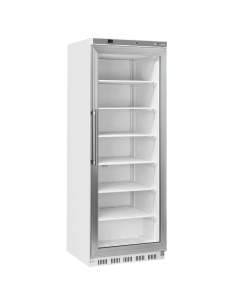 Armoire congélateur, porte vitrée, statique, 400 litres - Blanc