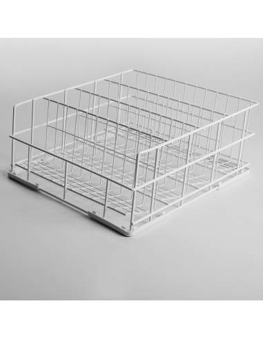 Panier verres Ø85 mm, 400x400 mm Rilsan