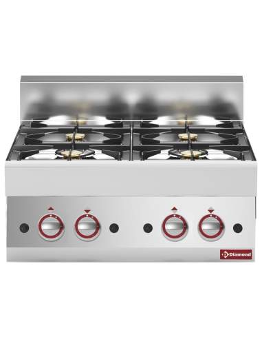 Cuisinière gaz 4 feux vifs -Top-