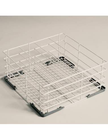 Panier verres Ø110 mm, 400x400 mm Rilsan
